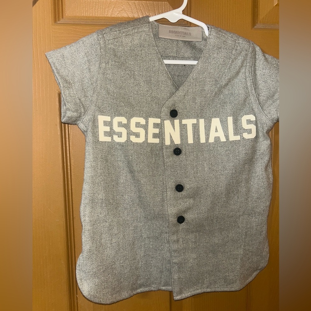 Fear of God Essentials Gray Kids Jersey